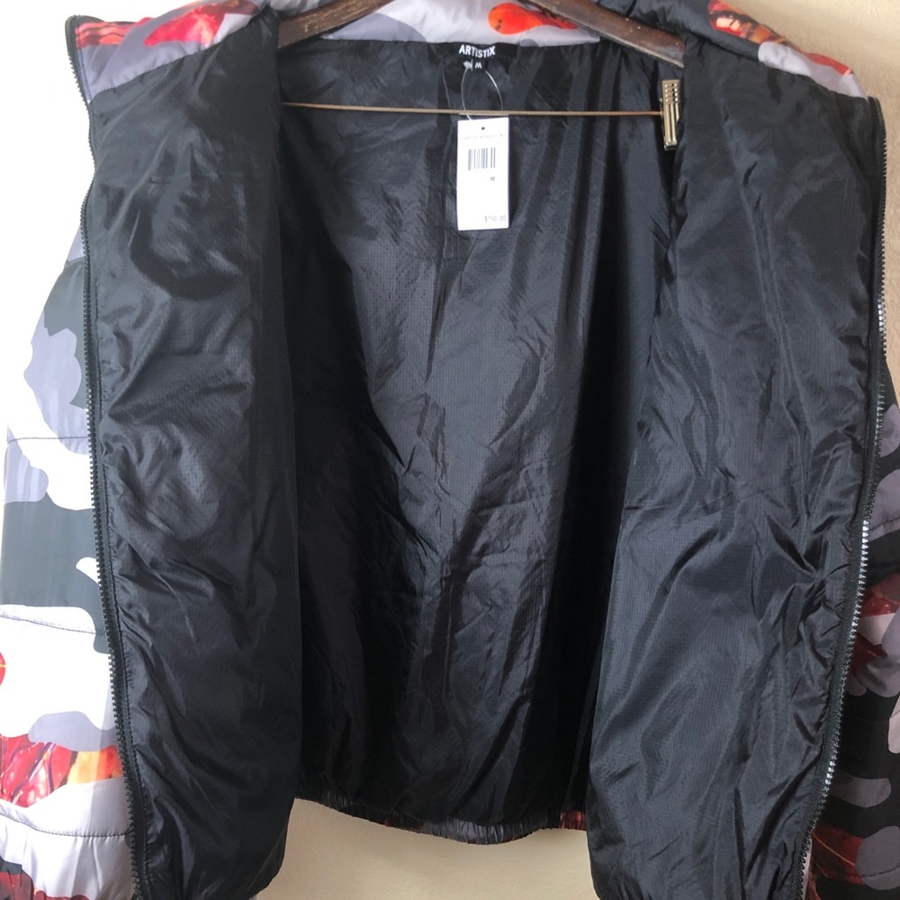 Artistix || Men’s Camouflage Puffer Jacket Coat - Picture 9 of 9